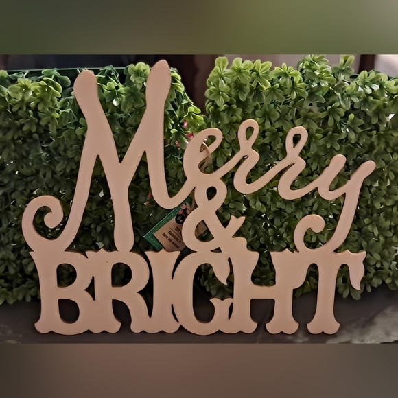 NWT 59Pc Christmas 🎄 Craft Bundle | Wood Ornaments | Tin Container | Wood Signs - Picture 11 of 16